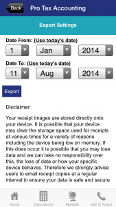 Simple receipt management system